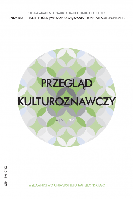Journal cover Przegląd Kulturoznawczy 2023, 4 (58)
