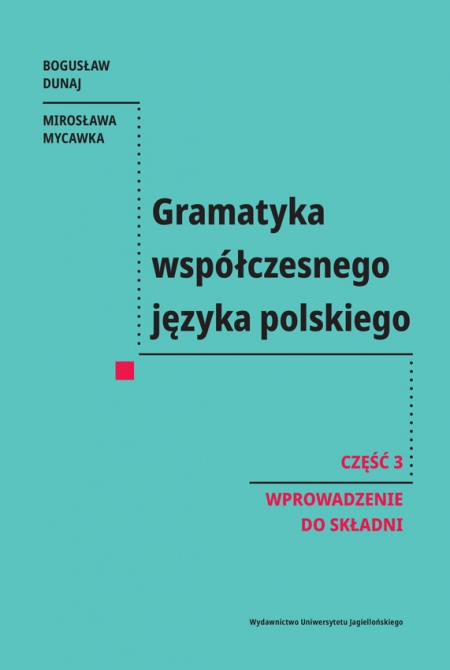Okładka książk Gramatyka współczesnego języka polskiego. Cz. 3