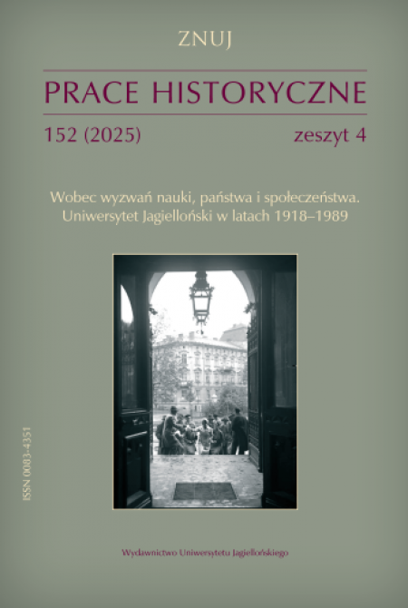 Okładka książki Prace Historyczne 152 (4) 2025