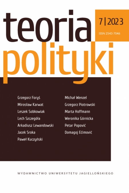 Book cover Teoria Polityki 7/2023